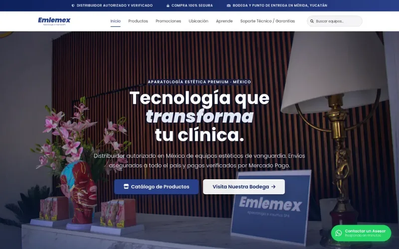 Portada del sitio de emlemex