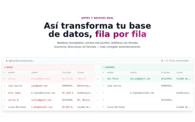 My Data Cleaner, El antes y después, animado
